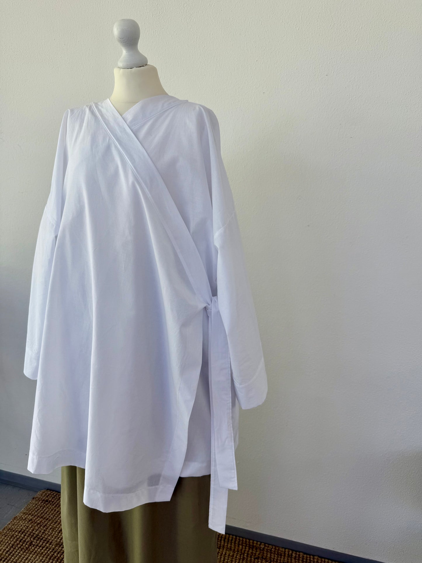 Wickelbluse — Cotton Voile White