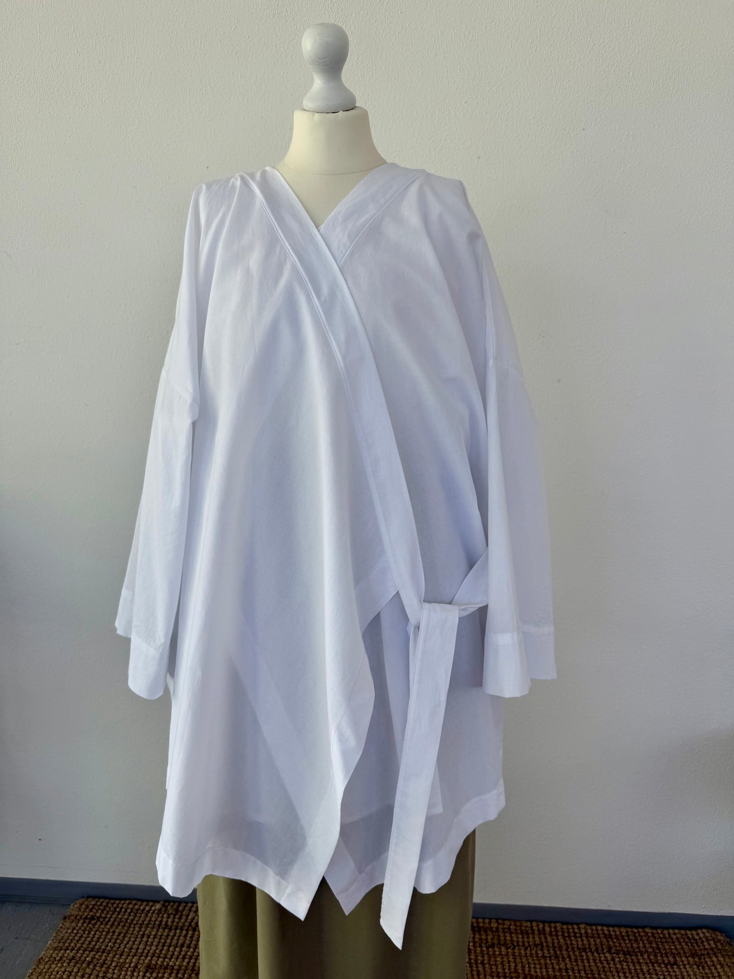 Wickelbluse — Cotton Voile White