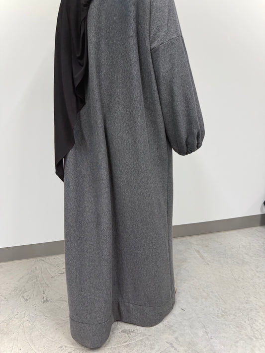 Essential Cozy Abaya – Dark Grey