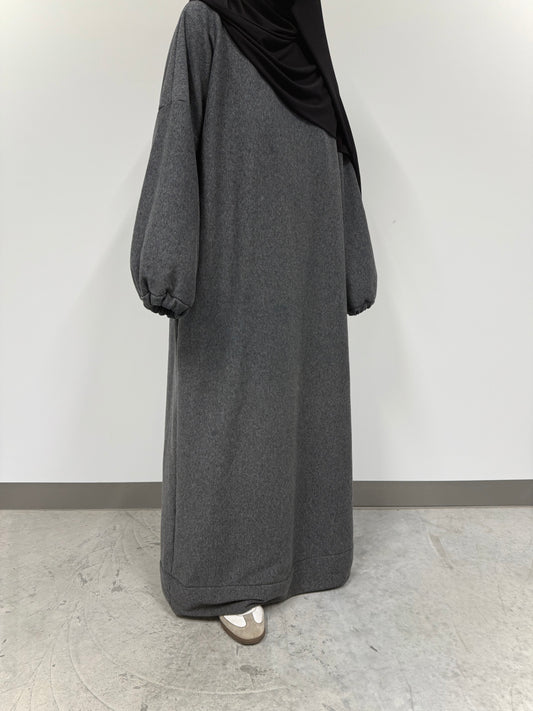 Essential Cozy Abaya – Dark Grey